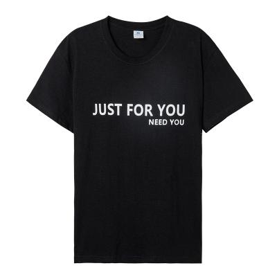 China Breathable Summer Plain Plus Size Mens T Shirts Letter Printed 100 Cotton T Shirt Logo for sale