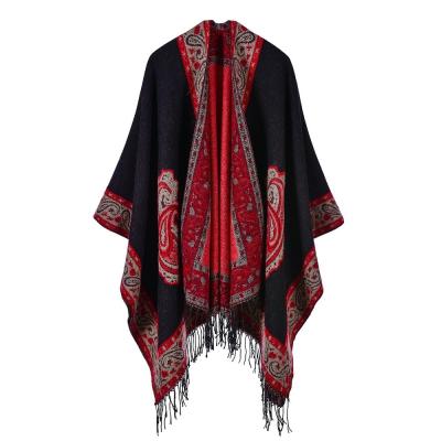 China Poncho Plus Size Fashion Bat Wing Elegant Women Furry Winter Sweater Shawls Cape for sale