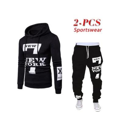 China Jiaer-Men's Breathable Joggers Suits Custom Logo Sportswear Tracksuit Sweatshirts Letter Print Outdoor 2 Piece Set Plus Size Mens Hoodies Sets for sale