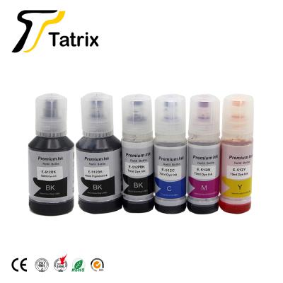 China Eco-friendly Tatrix 512 Water Based Premium Compatible T512 Color Water Bottle Refill Bulk Ink For Epson ET-7700 ET-7750 Printer Inks T512 for sale