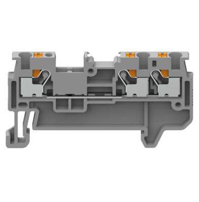 China WANJIE Din Rail GUV Flattening One Entry and Spring Two Terminal Block 1.5mm (GUV1.5-103) 26-18awg for sale