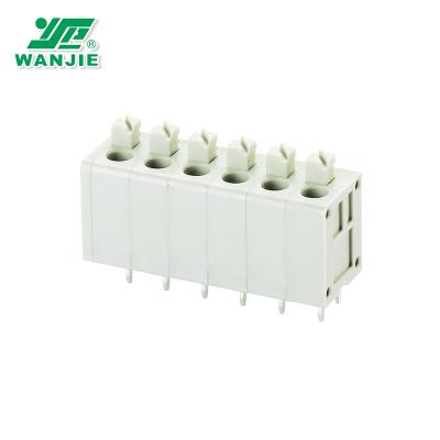 China Wanjie PCB Spring Terminal Block Vertical Pitch: 3.81mm 5.0mm 7.5mm WJ236-3.81/WJ236-5.0/WJ236-7.5 20-16awg for sale