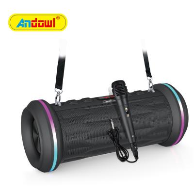 China ANDOWL Portable Wireless Karaoke Speaker Wireless Audio Outdoor Music Player for sale