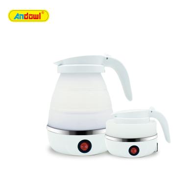 China 360 Degree Retractable Folding Base ANDOWL Electric Kettle Travel Portable Folding Auto Cut-Off for sale