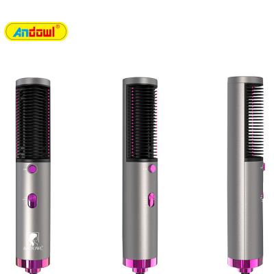 China ANDOWL New Popular Design Hair Dryer and Volumizer Hot Airbrush Stylish 3 in 1 Hair Curler Negative Ion Hair Curler Hair Straightener Styler for sale