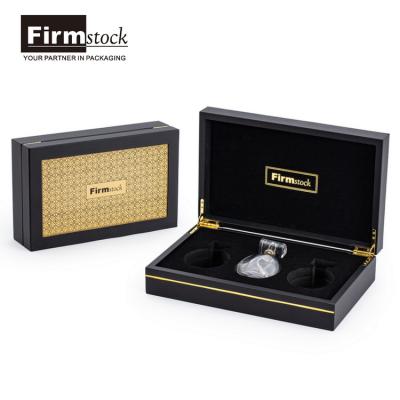 China Gold Perfume Collection Insert Handmade EVA Suede MDF Pu Leathe Cavity Design Luxury High End Customized Perfume Box Case for sale