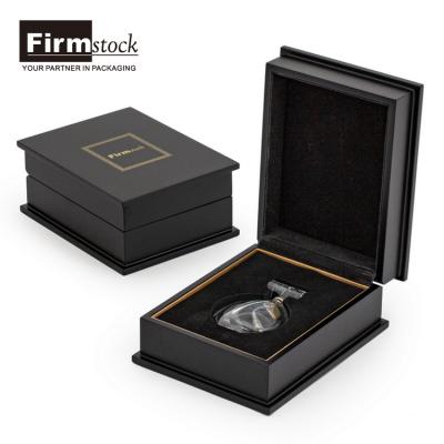 China Handmade High Quality Packaging Printing Luxury Packaging Custom Boxes Black Wooden Perfume Box for sale