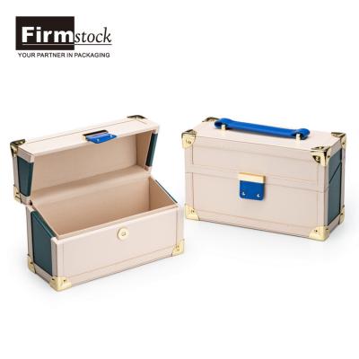 China Wholesale Vintage High Fashion Vogue Wood Storage Case Logo Cosmetic Jewelry Portable Bag for sale