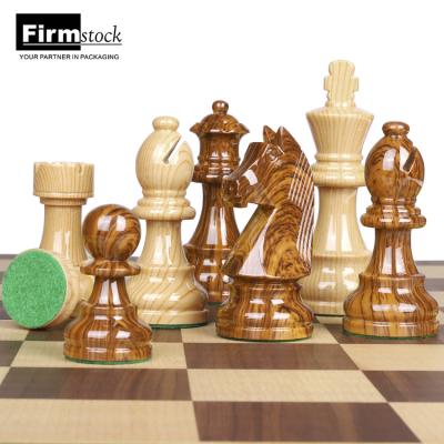 China Staunton Chessmen Set Wooden Board Knight Rerman Chessboard Pieces Folding Game Sets Deluxe Chess Sets for sale