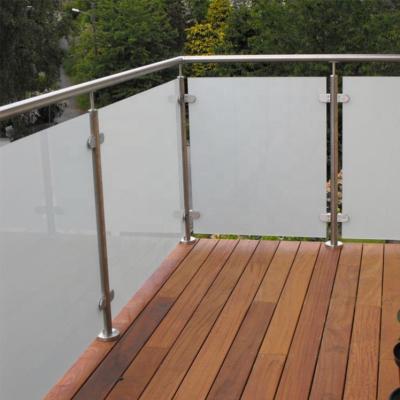 China Modern Balustrade Pilar Glass Fence Post 304 Stainless Steel Railing Pipe Tube Balustrades for sale