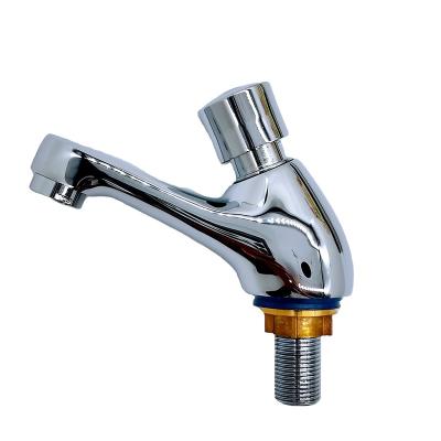 China Other Brass Deck Mounted Water Saving Self Closing Tap Timed Flow Tap Medical Faucet for sale