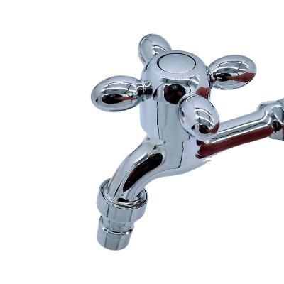 China Modern Cross Vertical Washing Machine Faucet Low Price Bathroom Rotary Switch Washing Machine Tap for sale