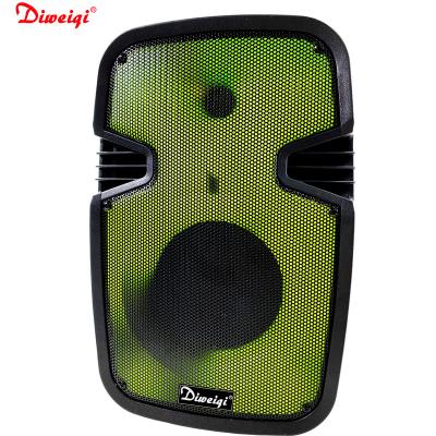 China No newcomer 2021 8 inch portable portable wireless karaoke rechargeable speaker with fashionable LED light for sale