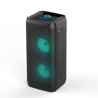 China Factory wholesale professional 4 inch dual wireless audio active speaker system with LED colorful flashing light for sale