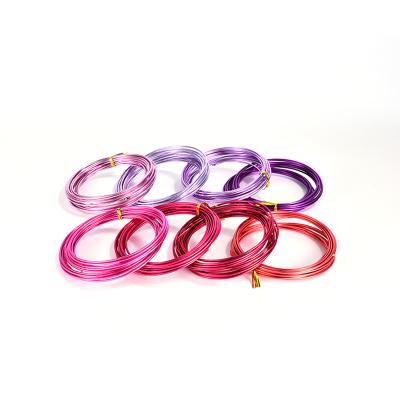 China High Tensile Strength Color Best Selling Soft Loom Anodized Decorative Aluminum Wire Bonsai Wire Loom Various Beading Jewelry Wire for sale