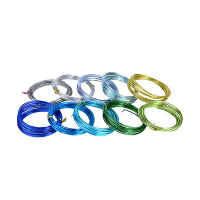 China Hot Selling High Tensile Strength Anodized Color Aluminum Wire For Ornament High Quality Decorative Soft Craft Wire Bonsai Material Aluminum Wire for sale