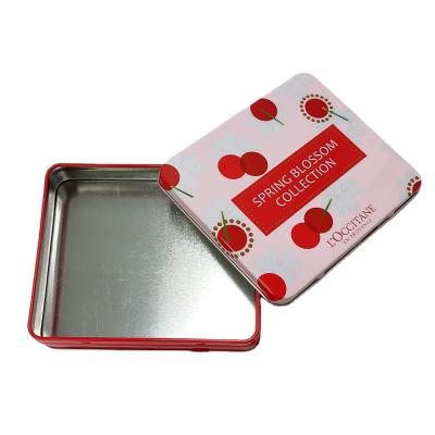 China Square Cosmetic Tin Gift Box for Hand Cream Packaging for sale