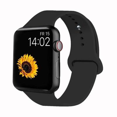 China Rubber For Apple Watch Band, For Apple Watch Strap, Silicone Sport Smart Watch Band For Apple iWatch Accessories 38/42/40/44mm 33 Colors for sale