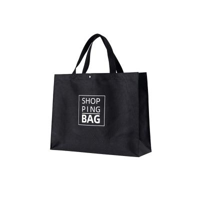 China Oxford Cloth Bag Large Capacity Black Folding Hair Extension Carrier Bag Folding Waterproof Hair Cotton Shopping Tote Bags With Logo for sale