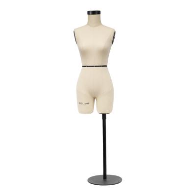 China Fit Mannequin 1/2miniature Half Scale Dress Form Mini Half Body Pants Torso Fabric Inflatable Female Seamstress Model Mannequin for sale