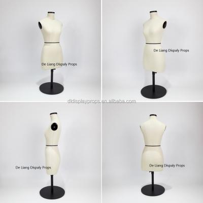 China DL260 Female Half Body Maternity Mini Fit Mannequin Mini Dressform / Pants Form For Clothing Display for sale