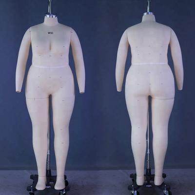 China DL180525 USA 18W big size inflatable female tailor mannequin with detachable foot for sale