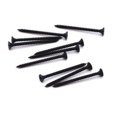 China Flat Black 25mm Max Titanium Box Screws Black Phosphate Drywall Screws for sale