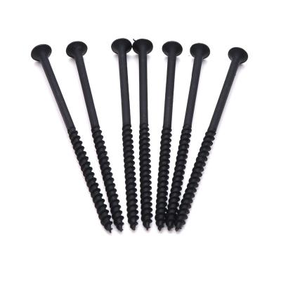 China Flat most popular black ruffing gypsum board screws hex head drywall screws zinc for sale