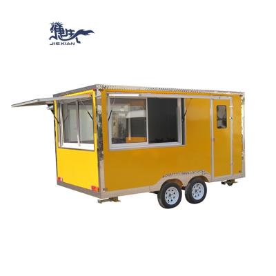 China Jiexian Good Finishing Vegetable Processing Plant JX-FS400D Customized Outdoor Mobile Foodtrucks for sale