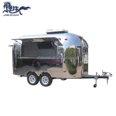 China Vegetable processing factory JX-BT400 four wheels mobile food trucks for sale in China for sale