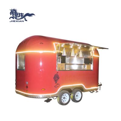 China JX-BT400G new arrival vegetable processing plant airstream food trucks mobile food trailer for sale fast food for sale