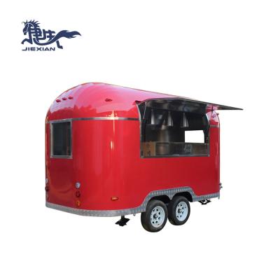 China Hot Sale Vegetable Cart Food Vending Factory JX-BT400G Processing /Concession Food Trailer/Mobile Kitchen Kiosk Cart for sale