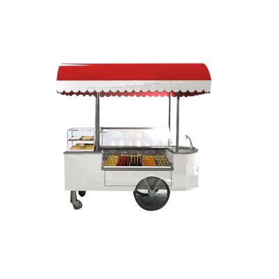 China Popsicle CE certification mobile fried ice cream machine hand push mobile cart for sale for sale