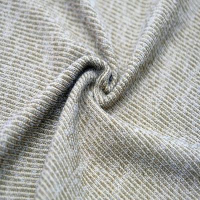 China New Design Shrink-Resistant T/R Solid Stretch Ribbed Hacci Knitting Fabric For Women Sweater for sale