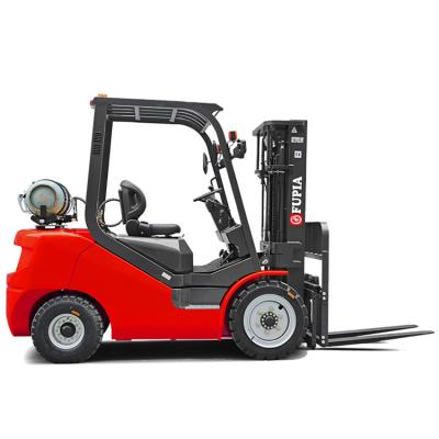 China LPG 5m High Hotels Cargo Lifter 2.5t Forklift Propane 2500KGS Loading Capacity Forklifts for sale