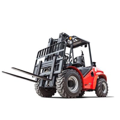 China Mini Outdoor Forklifts Rough Terrain Forklift 1.8 Ton 4WD Powerful Loading Forklift For Sale for sale