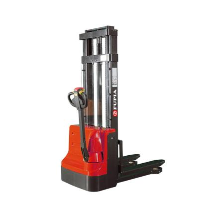 China Good Quality Hotels Goods Fork Over Walkie Pallet Stacker 1 Ton Electric Stacker for sale