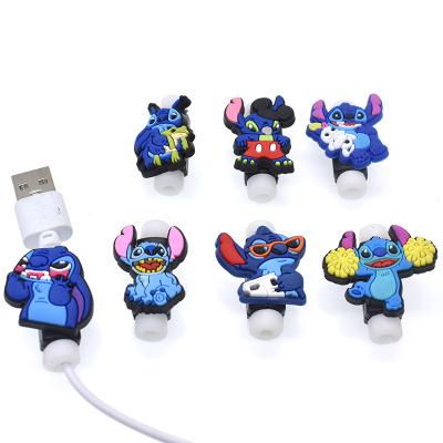 China New Arrival Durable Silicone Cartoon Cable Protector USB Charger Cover Cables Protector Eco-friendly Phone for sale