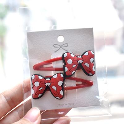 China Bright Color Factory Sale Cartoon Hair Pin Handmade For Girls Kids Hair Accessories Love Cute Hair Clips for sale