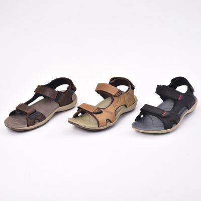 China Breathable Genuine Leather Men Sandals Arab Sandals Men Anti-odor 2020 Flat Sandals for sale