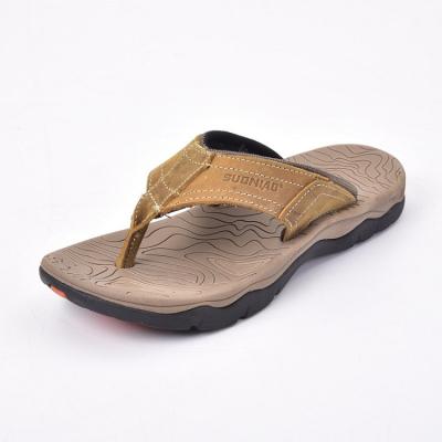 China China Men's Wholesale Waterproof Slipper Flip Flops Slippers Cheap Leather Slippers For Men for sale