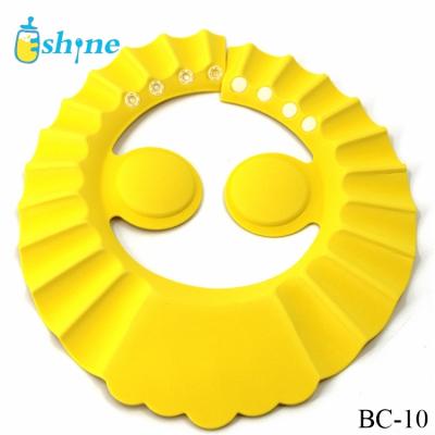 China Hot Selling Yellow Soft EVA Child Kids Shampoo Protector Baby Bath Safe Cap for sale