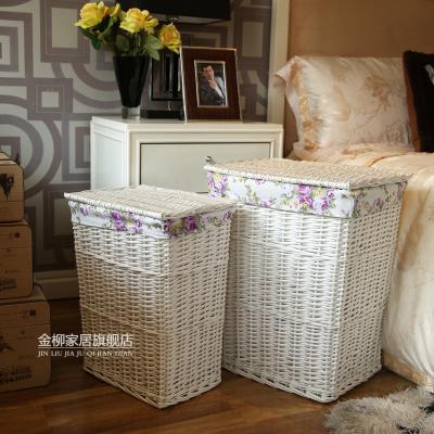 China Sustainable Laundry Hamper With Lid Wicker Basket Laundry Hamper Custom Laundry Divider Basket Storage for sale