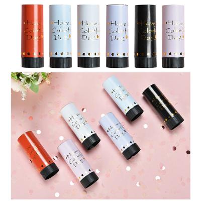 China Harmless Graduation Opening Wedding Supplies Mini Hand Twisted Springtime Confetti Cannon Salute Mini Fireworks Canister Decor for sale