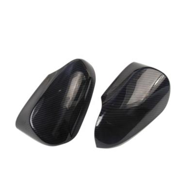 China NEW 3M Adhesive Tape ABS Chrome Rear View Mirror Cover Device Carbon Fiber Rearview Side Mirror Cover Trim For Toyota CHR for sale