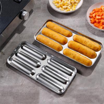 China Viable Stainless Steel DIY Homemade Sausage Mold Non-Stick Hot Dog Sausage Mold Can Be Steamed Oven-Bakable for sale