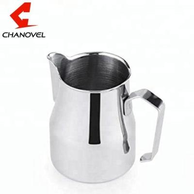 China Sustainable 350/500/750ML 304 Stainless Steel Espresso Milk Frothing Pitcher for sale