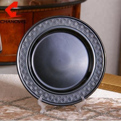 China Eco - Friendly Stainless Steel Snack Plate For Decoration for sale