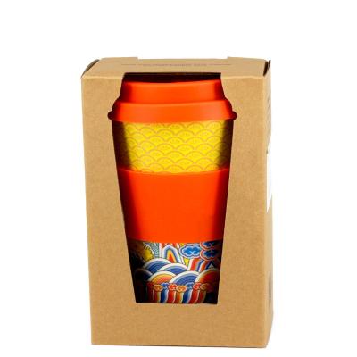 China Sustainable Customize Reusable Bamboo Fiber Coffee Mug for sale