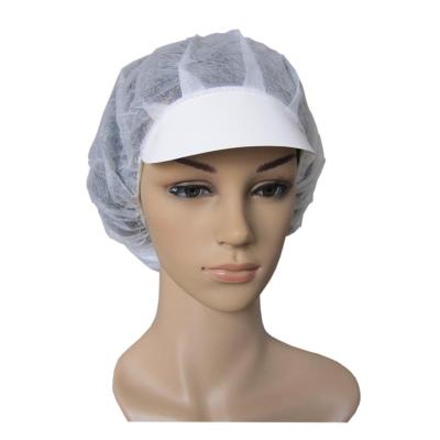 China PP Nonwoven Bouffant Cap With Crest , Waterproof Cap for sale